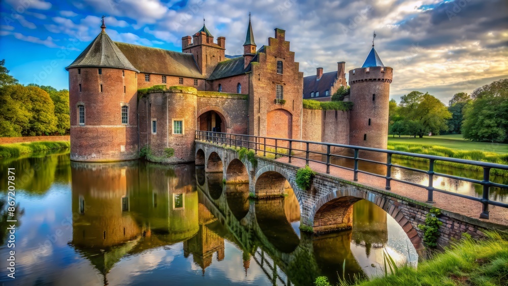 This is an image of a real castle in the Netherlands called This is an image of a real castle in the Netherlands called