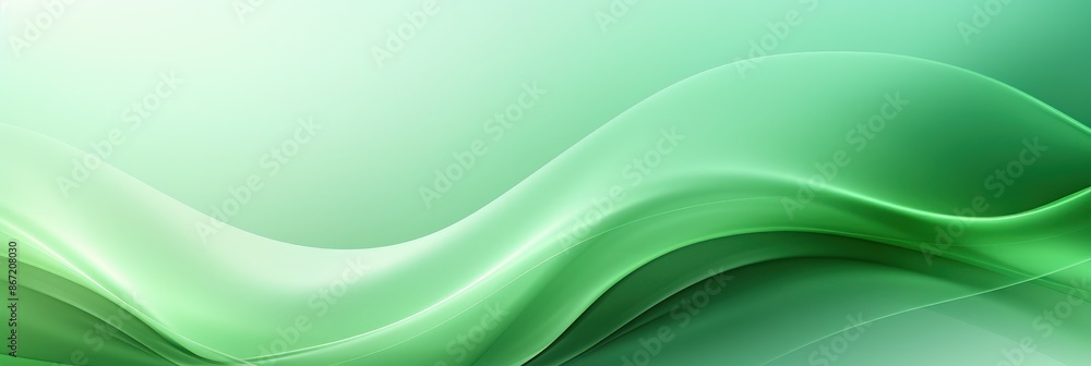 Abstract Green Wave Background Abstract Green Wave Background