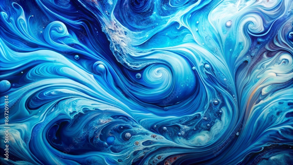 This is an abstract painting. The colors are blue and white. The painting has a lot of movement and energy. It looks like a stormy sea or a turbulent sky. This is an abstract painting. The colors are blue and white. The painting has a lot of movement and energy. It looks like a stormy sea or a turbulent sky.