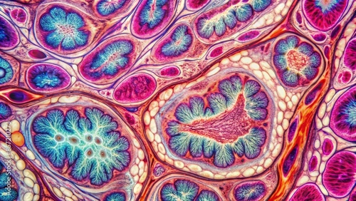  This is an image of a cross section of the human pancreas.