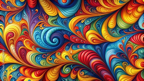 vibrant colors blend and swirl in a mesmerizing display of abstract art