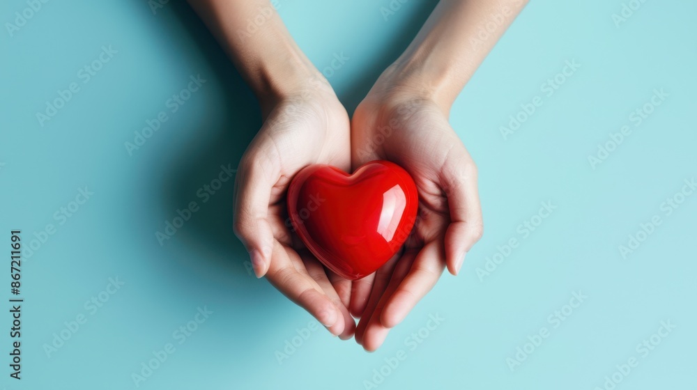 The heart in hands The heart in hands