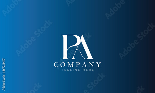 PA logo, Business logo, Gaming logo, Clothing logo, Letter logo