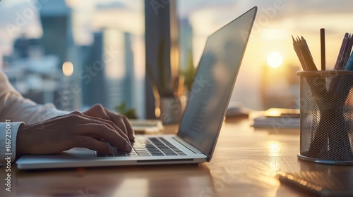 Wallpaper Mural Hands Typing On Laptop Torontodigital.ca