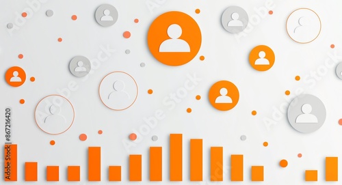 Graphic depicting staffing metrics or employee ratings; HR imagery
