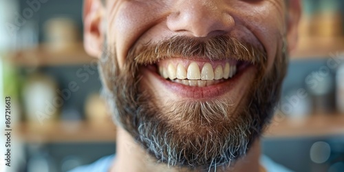 Close-up portrait of a smiling senior man © Boomanoid