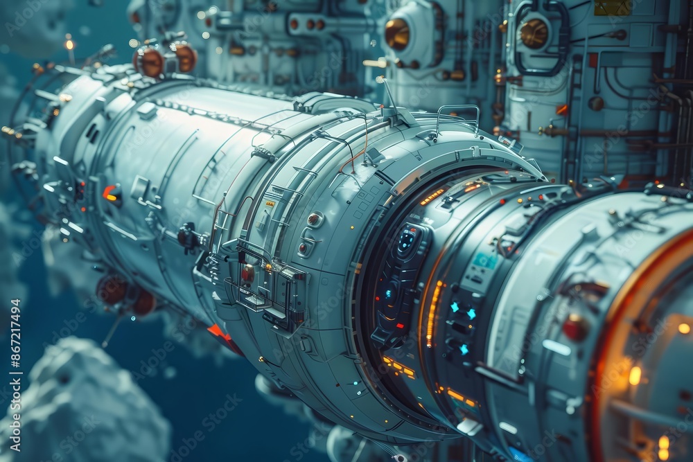 A highly detailed render of the exterior of a spaceship. The ship is white and has a sleek, aerodynamic design. It is surrounded by asteroids. A highly detailed render of the exterior of a spaceship. The ship is white and has a sleek, aerodynamic design. It is surrounded by asteroids.