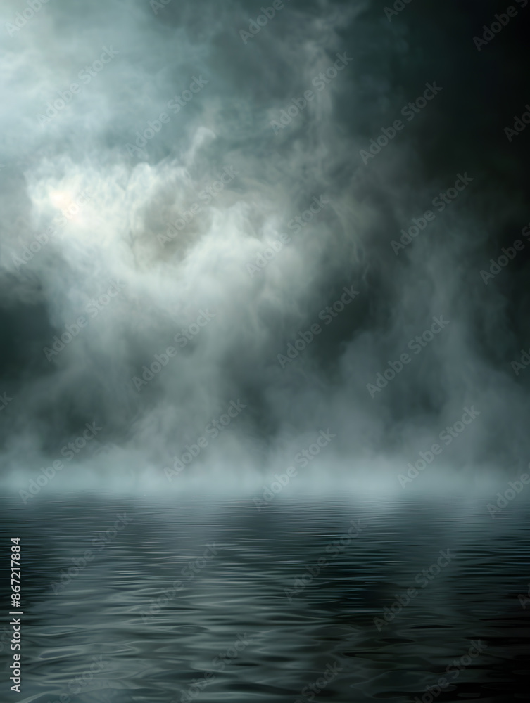 Abstract white smoke or steam swirls Abstract white smoke or steam swirls
