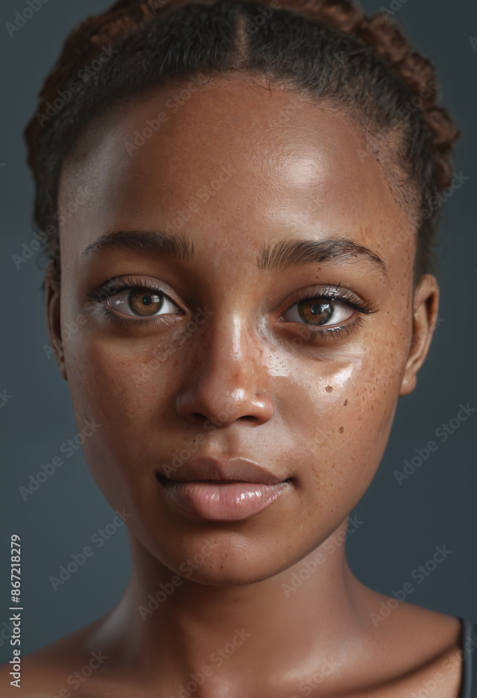 Portrait of a black girl cute-fine-face, pretty face Portrait of a black girl cute-fine-face, pretty face