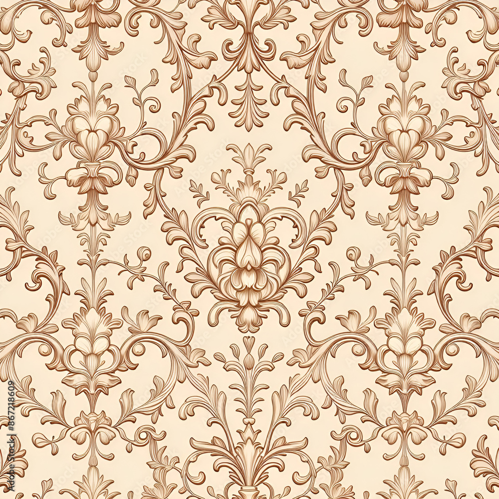 seamless damask pattern