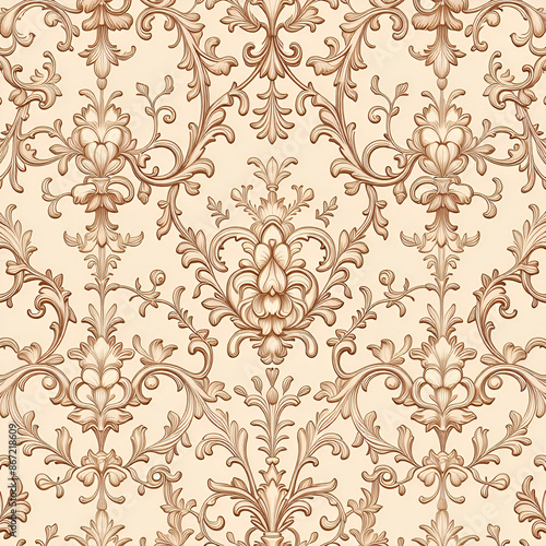 seamless damask pattern