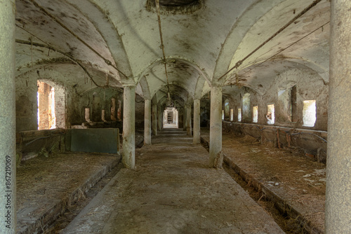 Obraz na płótnie Stable animals breeding farmhouse w salonie