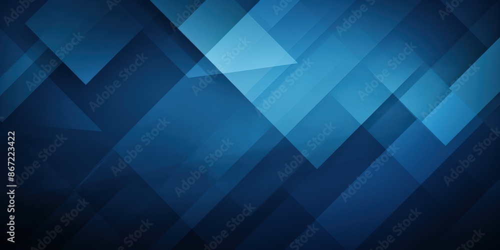 Obraz premium Abstract Geometric Blue Background