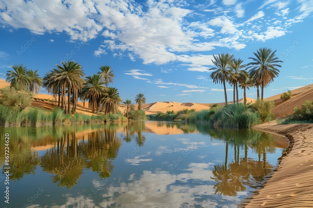 Lose yourself in the beauty of desert oasis wallpapers., clean background, Photo stock style, clean background, no copyrighted logo, no letters Lose yourself in the beauty of desert oasis wallpapers., clean background, Photo stock style, clean background, no copyrighted logo, no letters