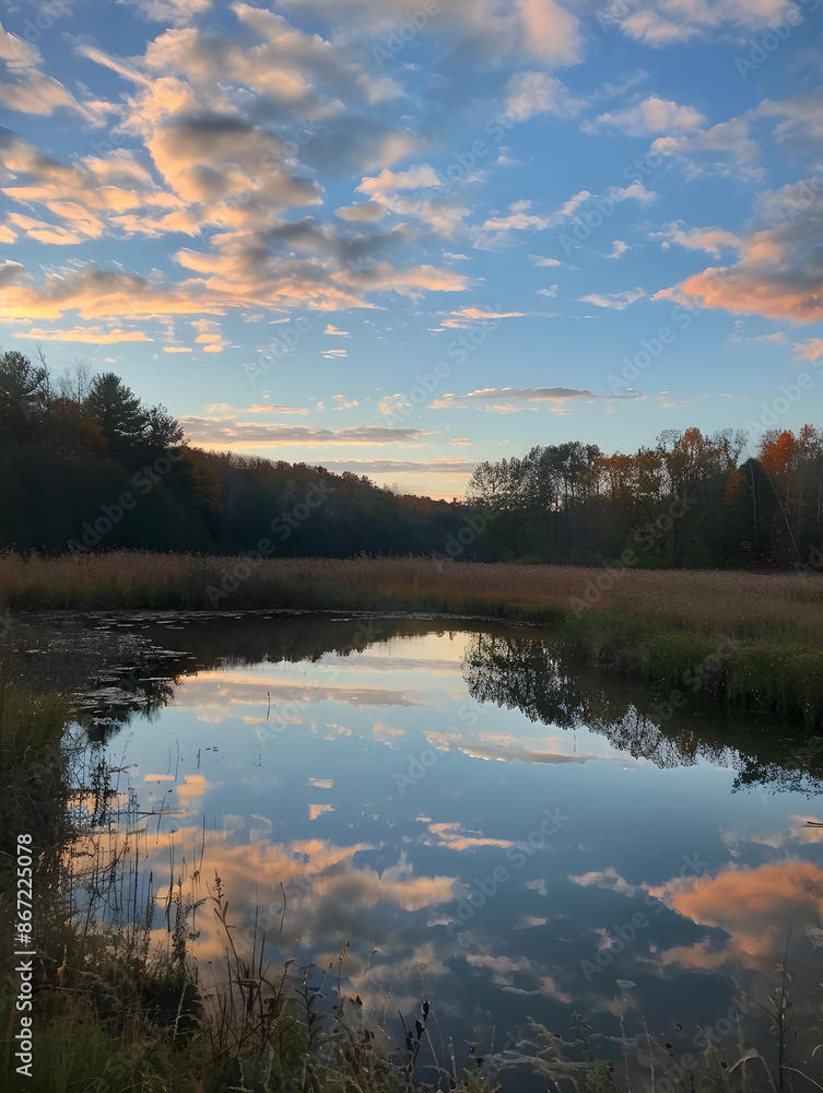 Fototapeta premium the vast sky and beautiful atmosphere