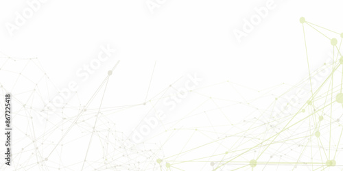 Abstract connecting dots and lines with geometric background. Geometric plexus structure cybernetic concept. Internet connection network high digital technology with connecting points and lines.