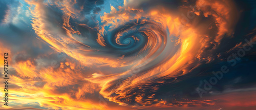 the vast sky and beautiful atmosphere