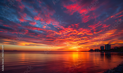 the vast sky and beautiful atmosphere