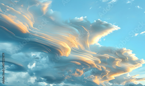 the vast sky and beautiful atmosphere