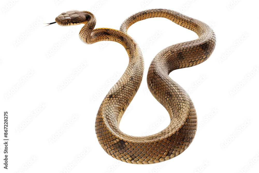 Obraz premium Snake isolated on transparent background