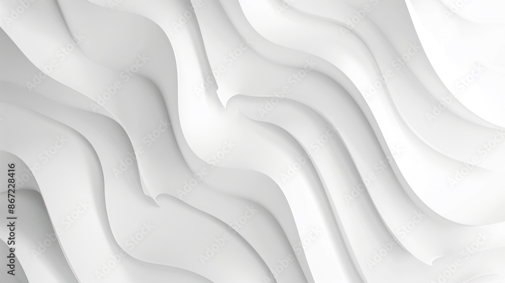Abstract White Wavy Pattern