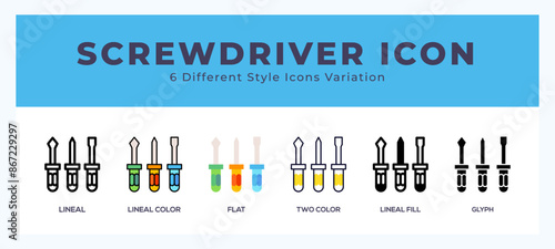Screwdrivers icon vector for web. and mobile app