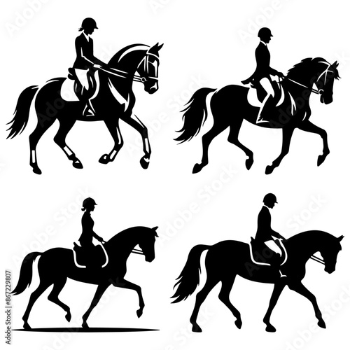 Equestrian Event Silhouette.