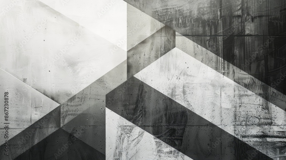 Harmonious blend of geometric elements and negative space, epitomizing the essence of modern abstract art. Harmonious blend of geometric elements and negative space, epitomizing the essence of modern abstract art.