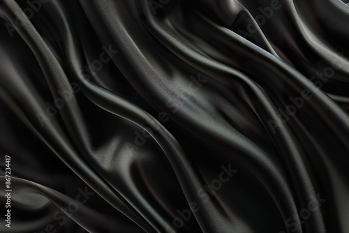 Black textures wallpaper, generative ai image.