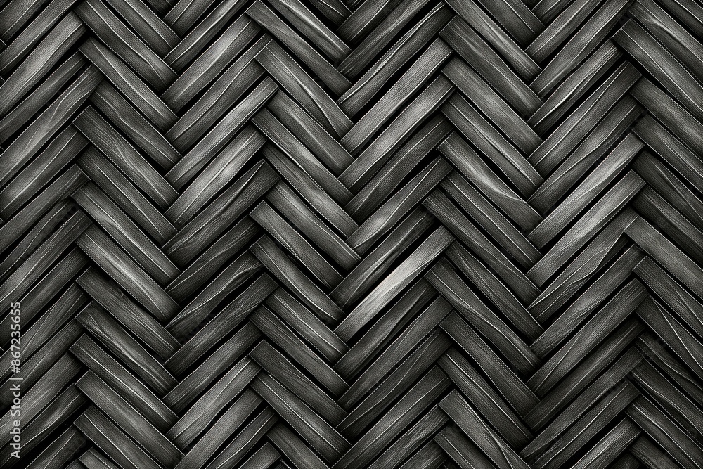 Herringbone Material Structure Background - Generative AI Herringbone Material Structure Background - Generative AI