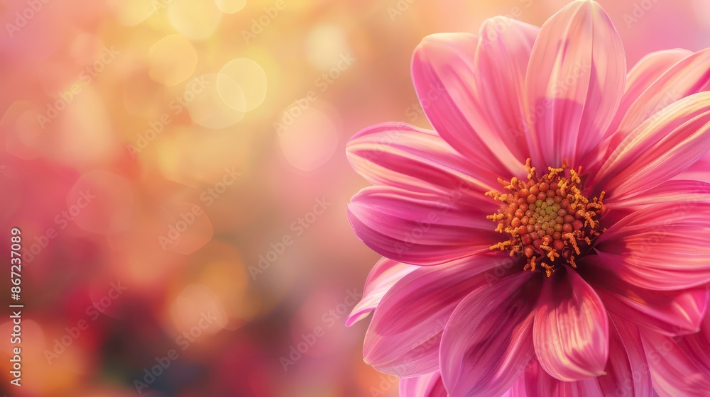 A background image of a flower with a blurred effect allowing for copy space. Generative AI A background image of a flower with a blurred effect allowing for copy space. Generative AI
