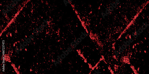 Abstract dark red and black texture of a grunge concrete wall with cracks and scratches background. distressed grunge concrete wall texture. abstract vintage of old surface texture background.