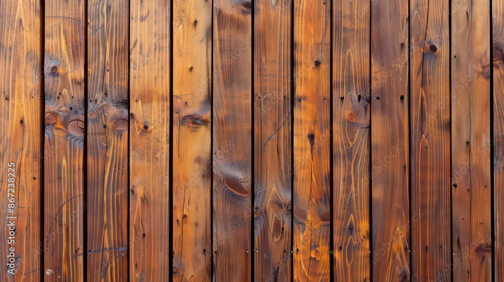 Naklejka premium A background image of wooden planks that leaves room for additional content or visuals. Generative AI
