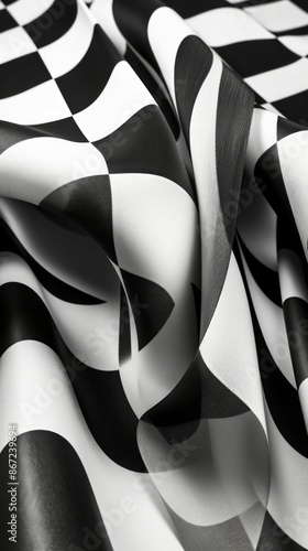 Houndstooth Material Structure Background - Generative AI