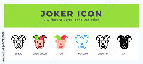 Joker icon vector for web. and mobile app