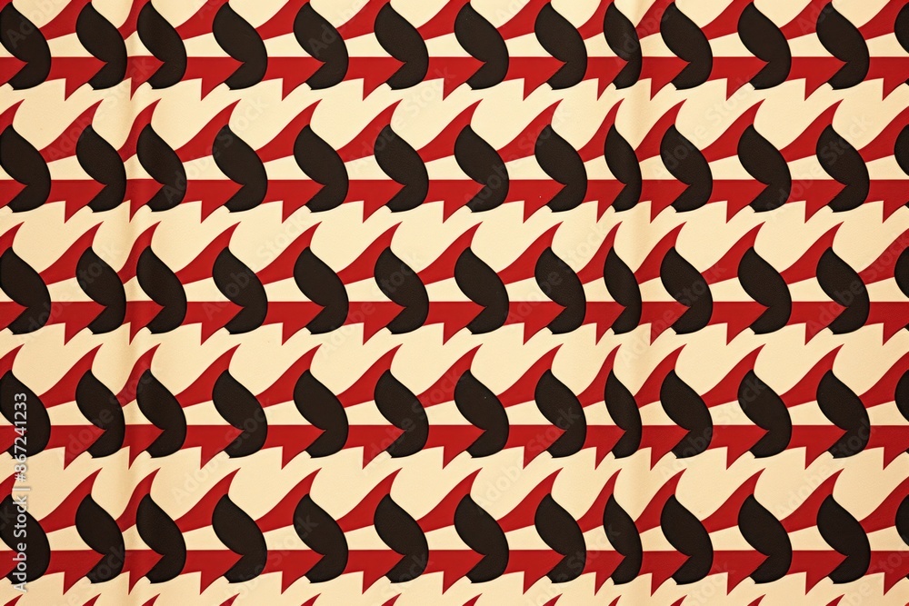 Obraz premium Houndstooth Material Structure Background - Generative AI