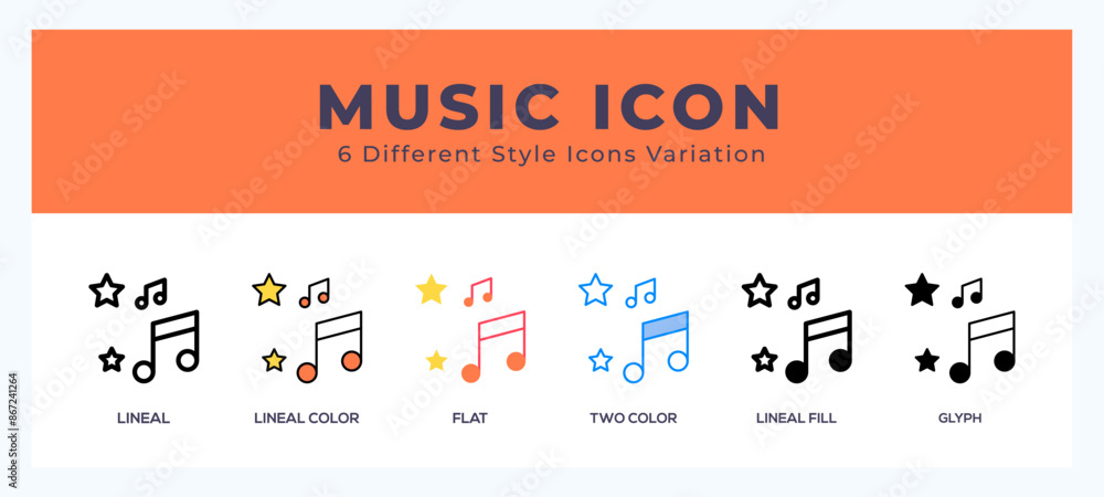 Obraz premium Music symbol icon vector. symbol illustration