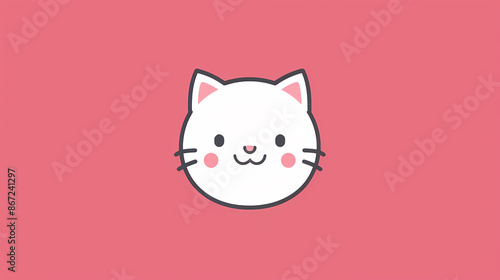 Cute cat flat pattern