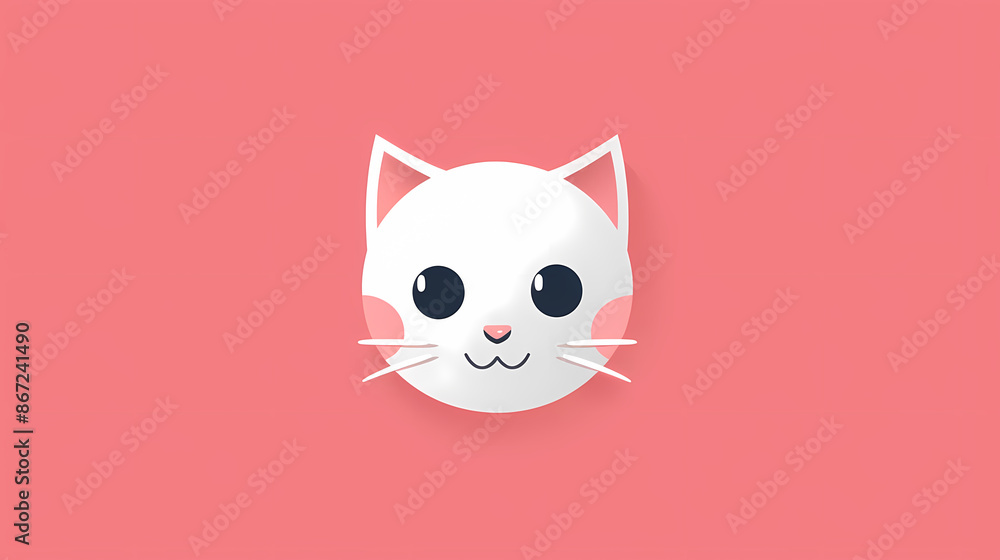 Cute cat flat pattern Cute cat flat pattern