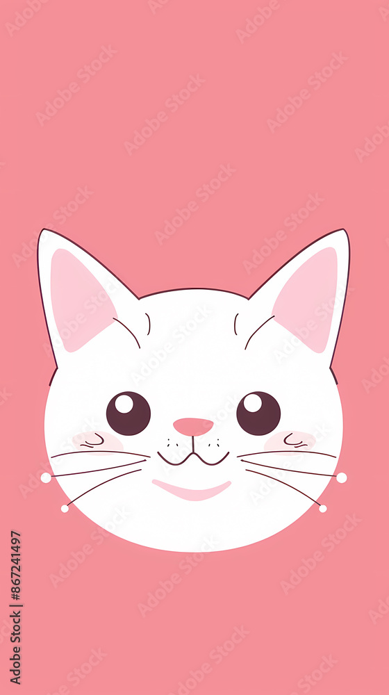 Cute cat flat pattern Cute cat flat pattern