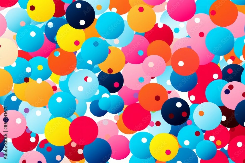 Polka Dots Material Structure Background - Generative AI Polka Dots Material Structure Background - Generative AI