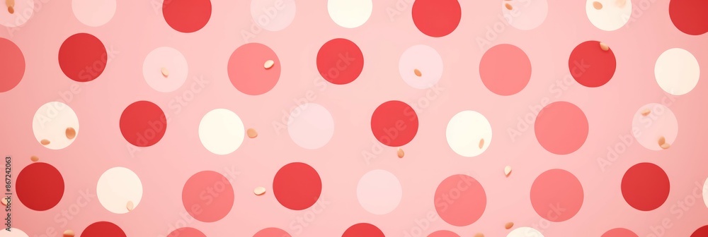 Polka Dots Material Structure Background - Generative AI Polka Dots Material Structure Background - Generative AI