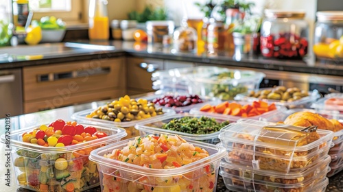 Any leftovers are saved in reusable containers making for delicious and ecofriendly leftovers.