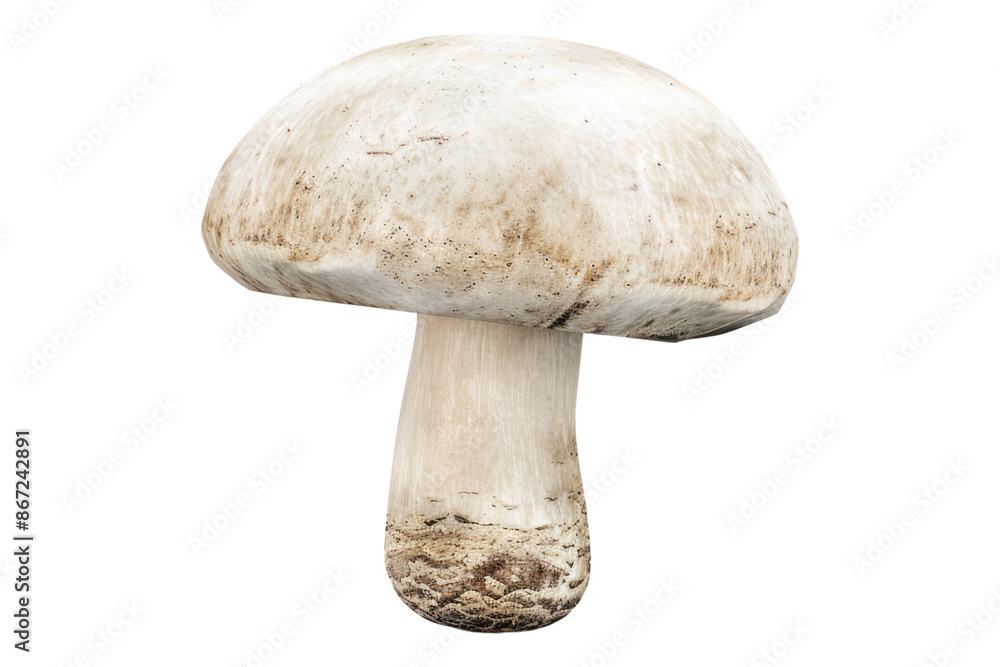 Fresh white mushrooms isolated on transparent background Fresh white mushrooms isolated on transparent background