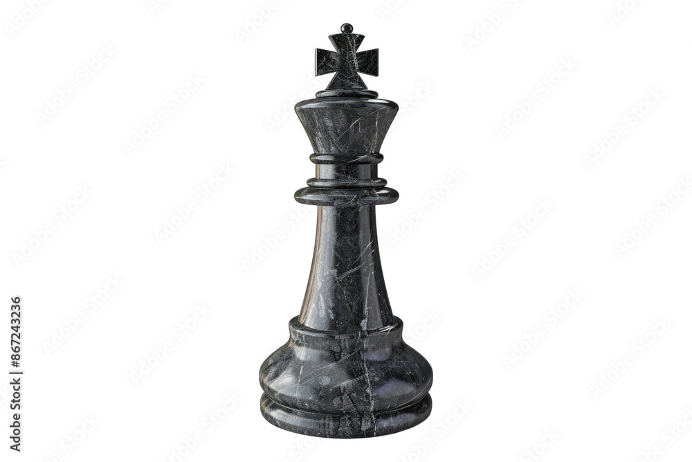 King chess piece isolated on transparent background King chess piece isolated on transparent background