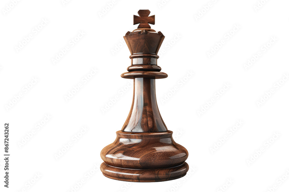 King chess piece isolated on transparent background King chess piece isolated on transparent background