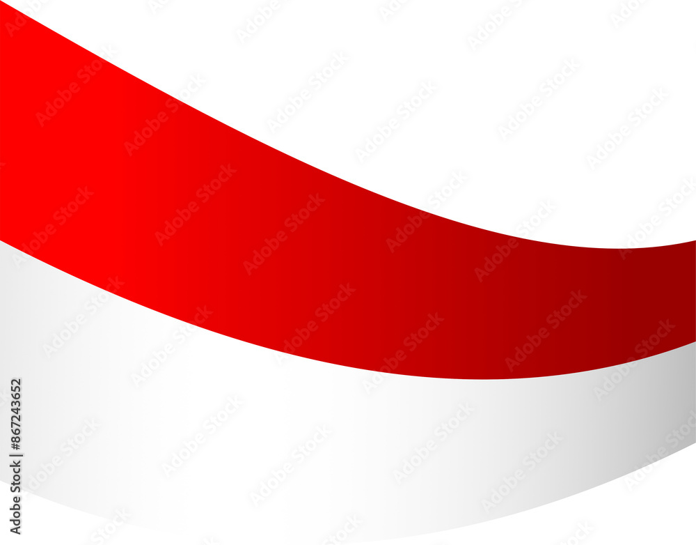Red and white flag illustration vector Red and white flag illustration vector