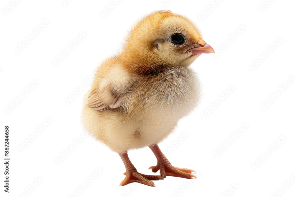 Fototapeta premium Small chick isolated on transparent background