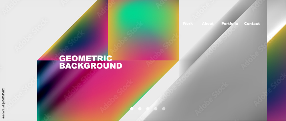 Minimal geometric web site page template design. Vector Illustration For Wallpaper, Banner, Background, Card, Book Illustration, landing page Minimal geometric web site page template design. Vector Illustration For Wallpaper, Banner, Background, Card, Book Illustration, landing page