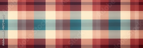 Plaid Material Structure Background - Generative AI